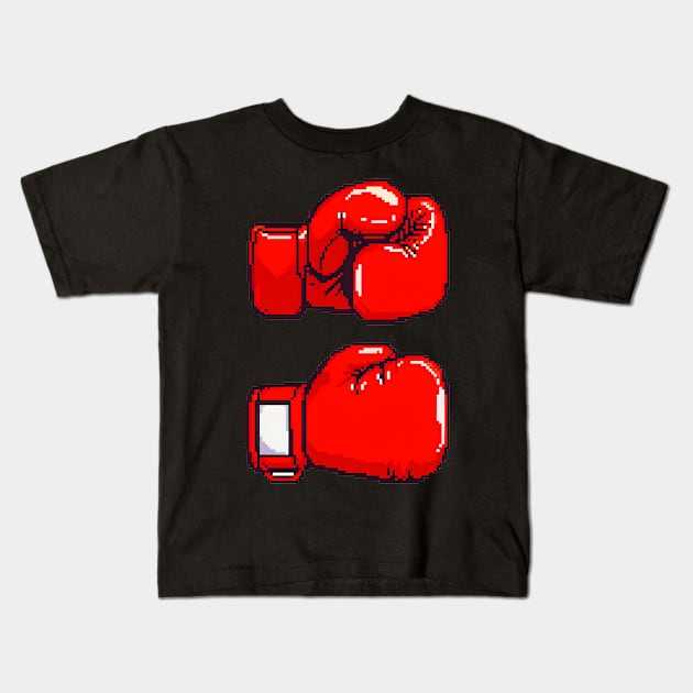 Boxing Gloves Kids T-Shirt by Jackson Williams